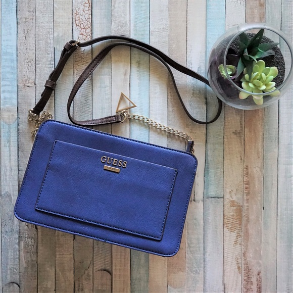 Guess Handbags - GUESS Color Block Navy Cross Body Shoulder Bag